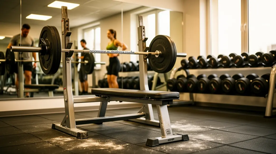 progression developpe couche banc barre musculation moderne