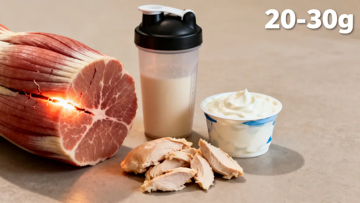 proteines apres entrainement fibre shaker poulet