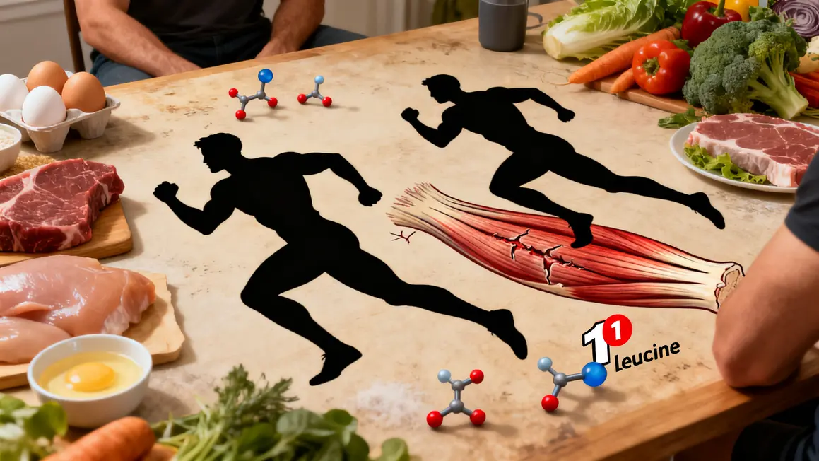 illustration proteines apres entrainement micro-dechirures leucine