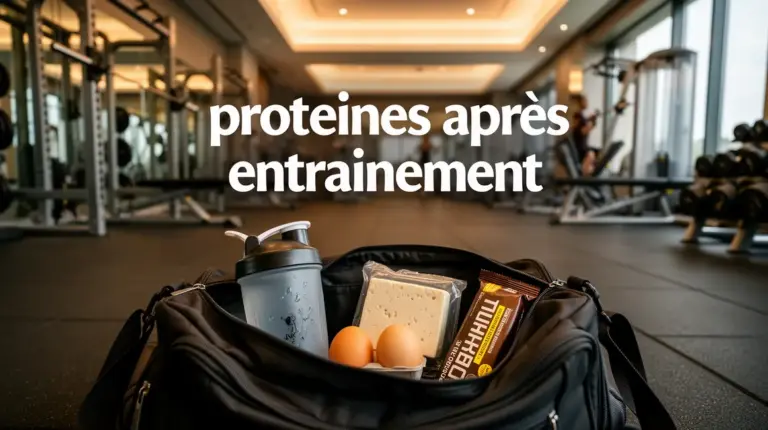 Visuel sac de sport shaker oeuf tofu barre proteinee musculation
