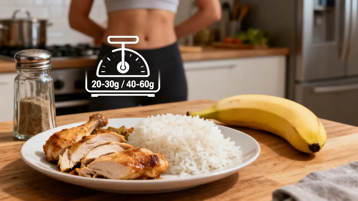 proteines glucides assiette post training