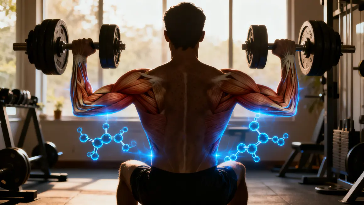 silhouette dos musculation fibres protéines récupération