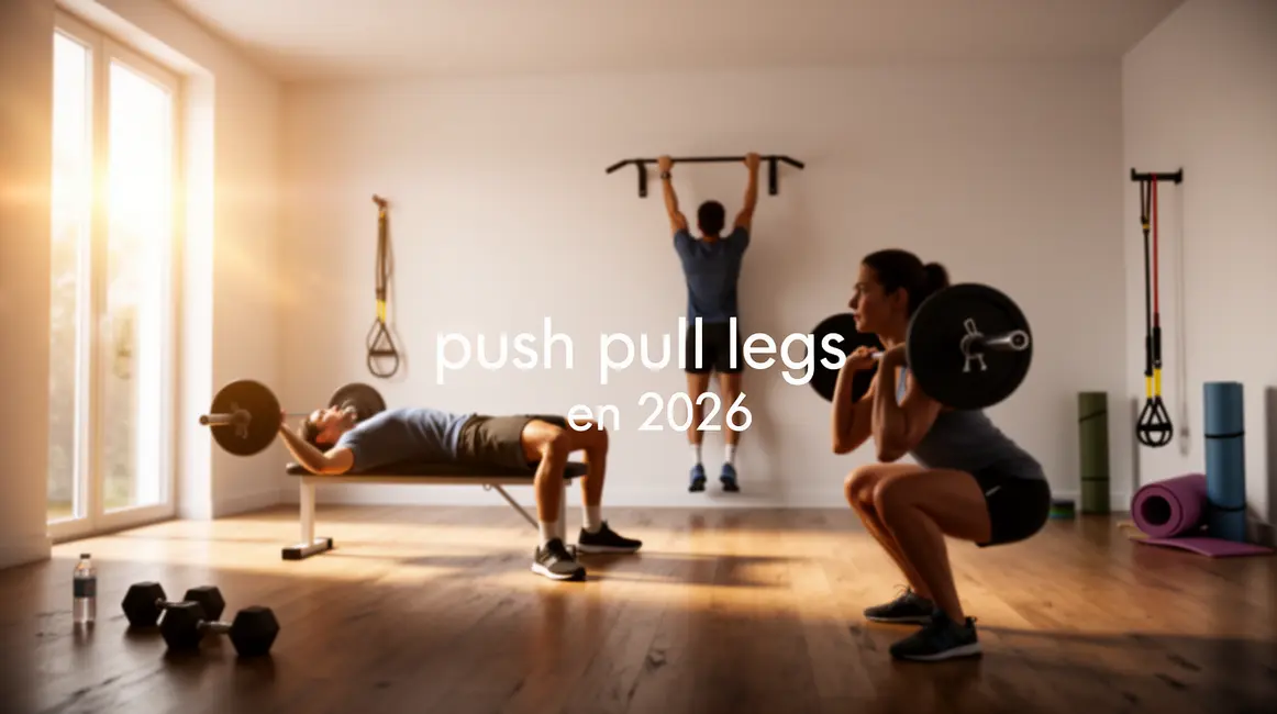 espace entraînement minimaliste push pull legs 2026