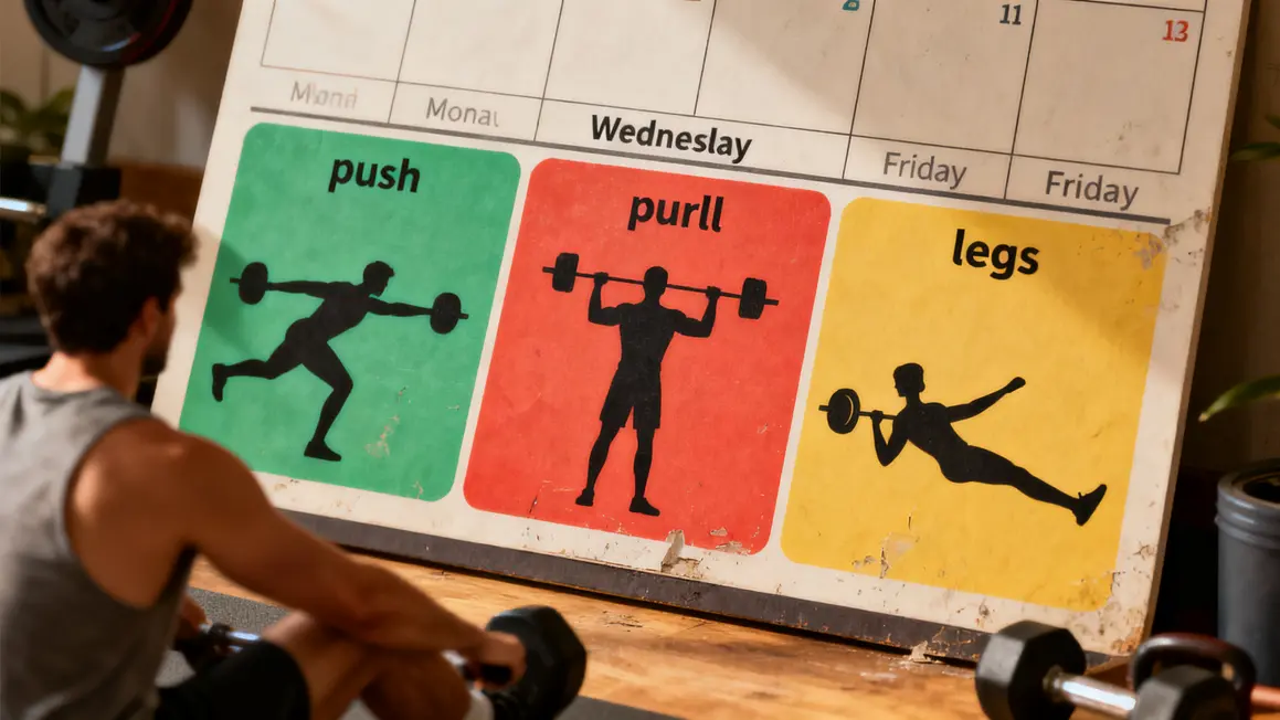 push pull legs calendrier hebdomadaire