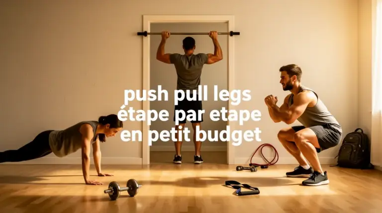 push pull legs exercices maison petit budget