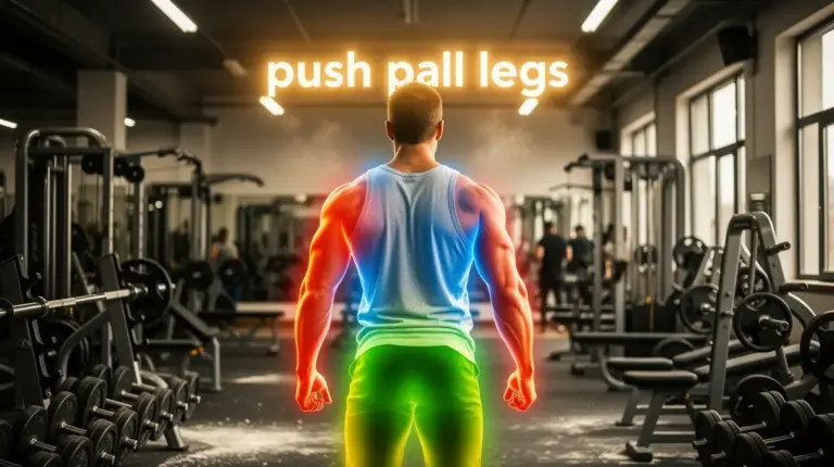 push pull legs homme entrainement salle