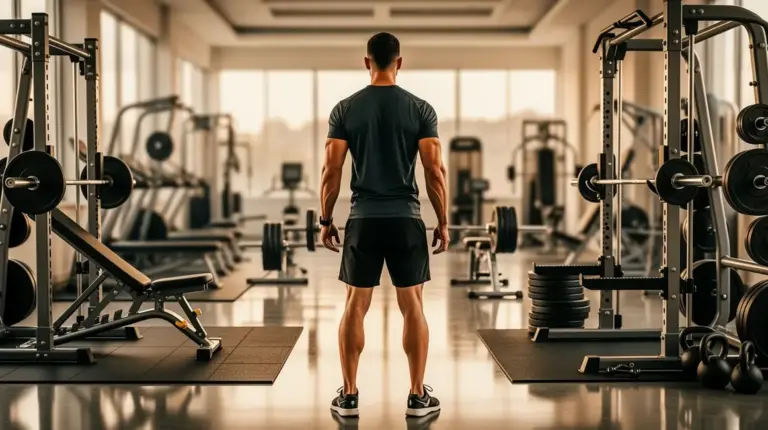 push pull legs salle musculation homme de dos split developpe couché rowing squat