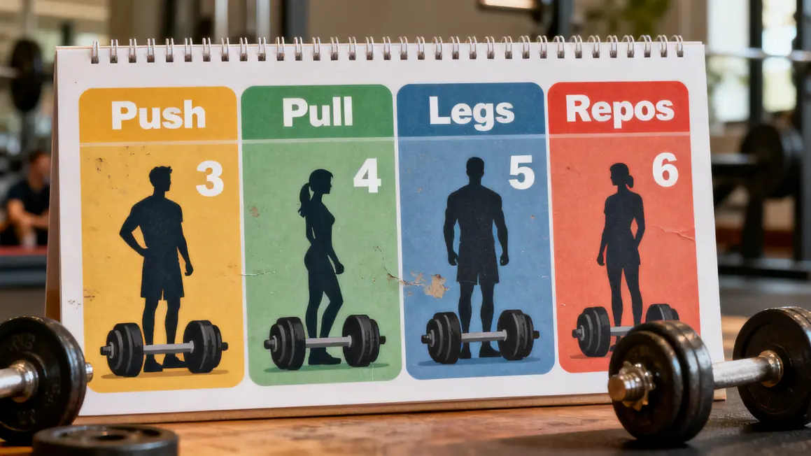push pull legs programme planning semaine blocs calendrier
