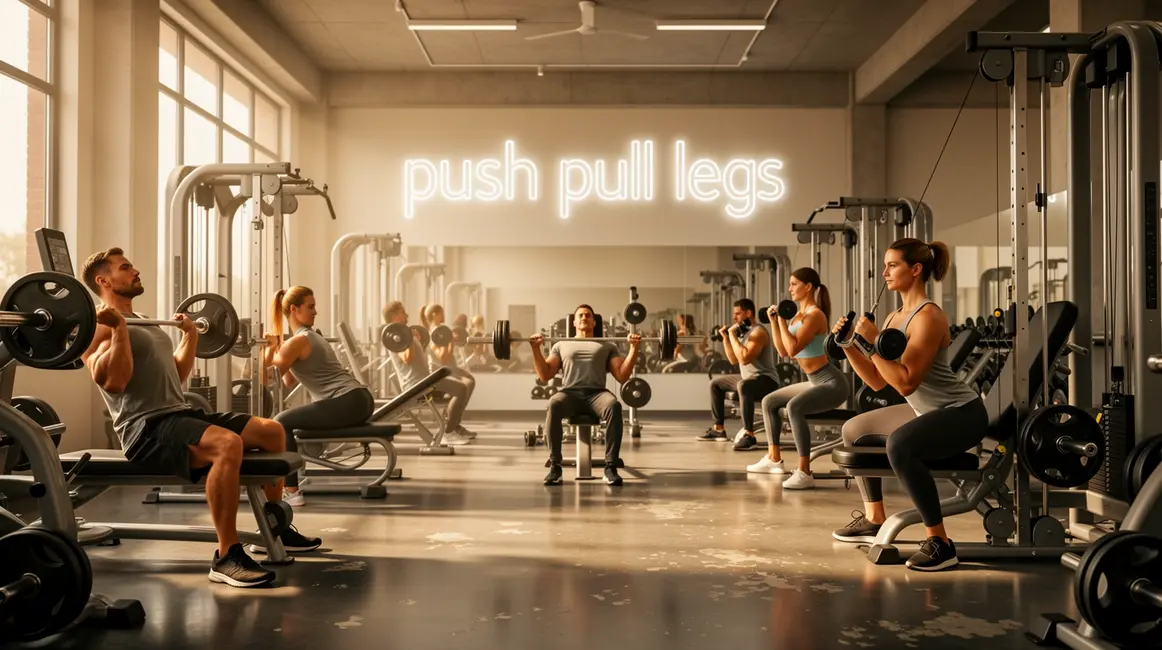 push pull legs exercices musculation barres haltères