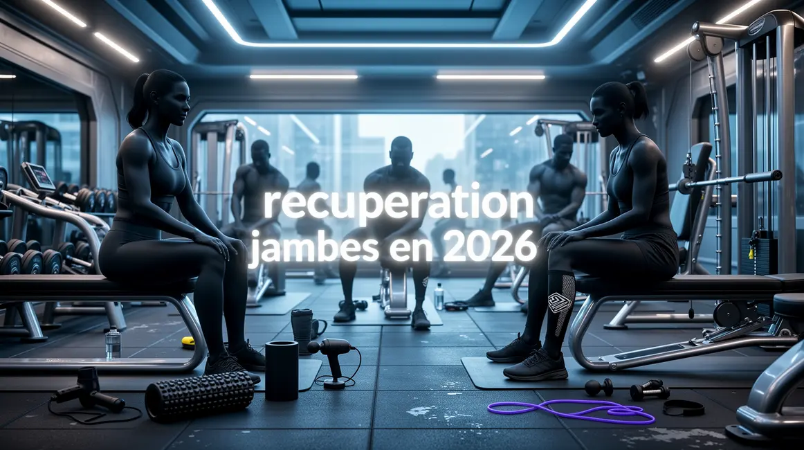 Recuperation jambes 2026 salle de sport futuriste accessoires visibles