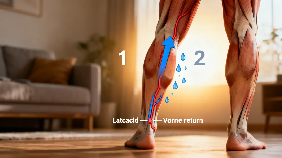 schéma récupération jambes circulation sanguine