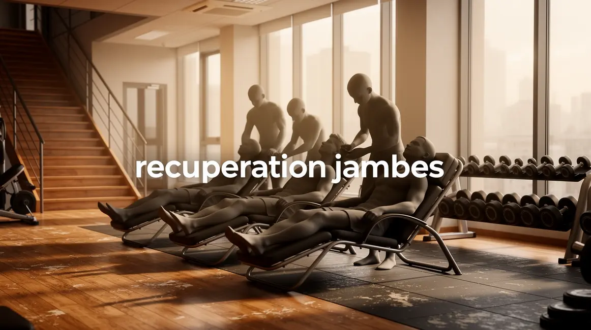 massage recuperation jambes salle sport lumiere naturelle