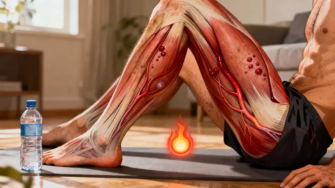 recuperation jambes illustration micro-lesions circulation