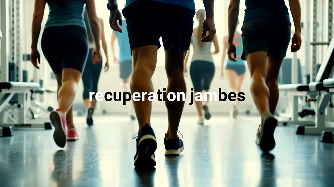 Salle de sport jambes musclées effort récupération