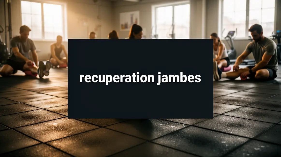 Salle de sport récupération jambes étirements massage