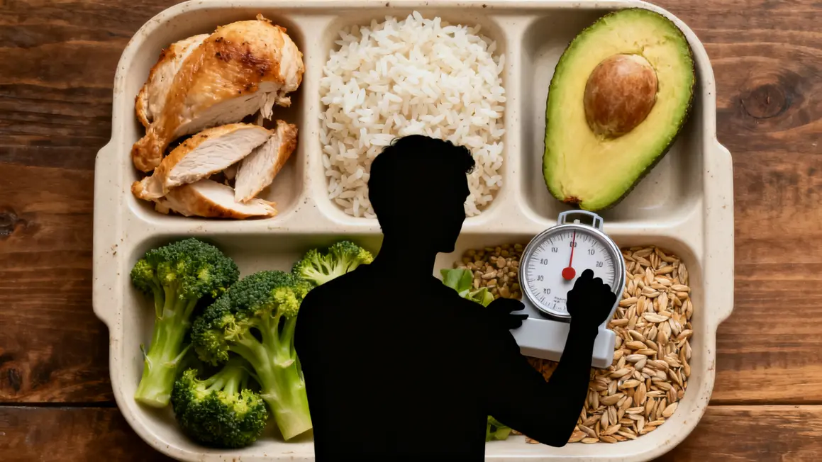 assiette de sèche protéines glucides lipides légumes