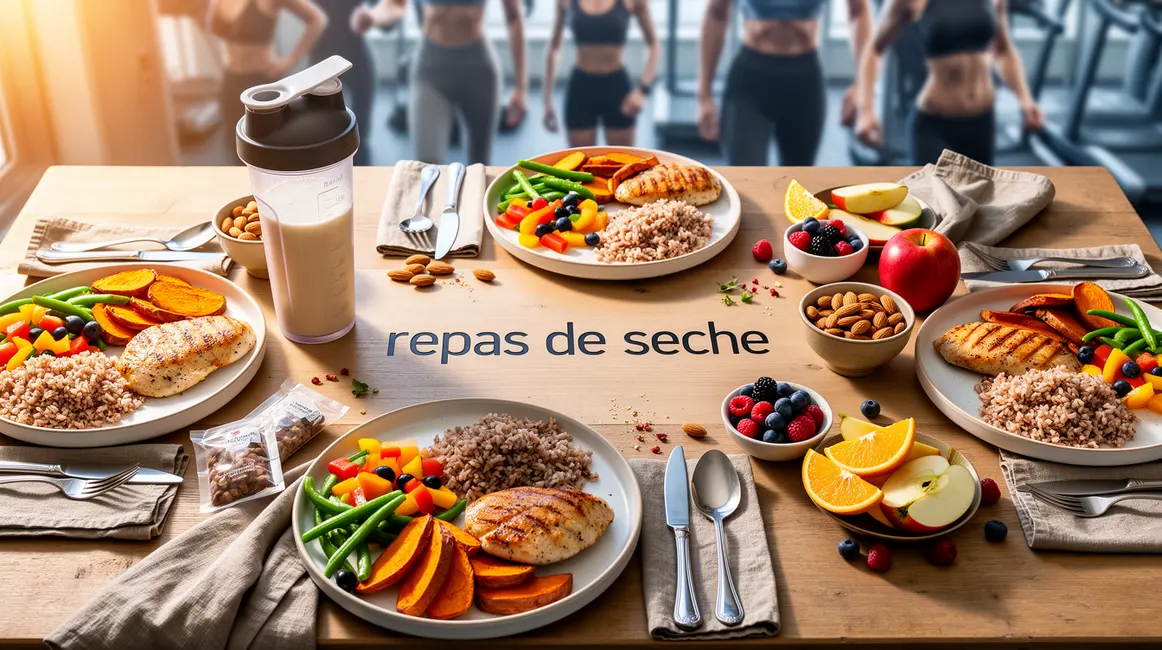 repas de sèche équilibré musculation
