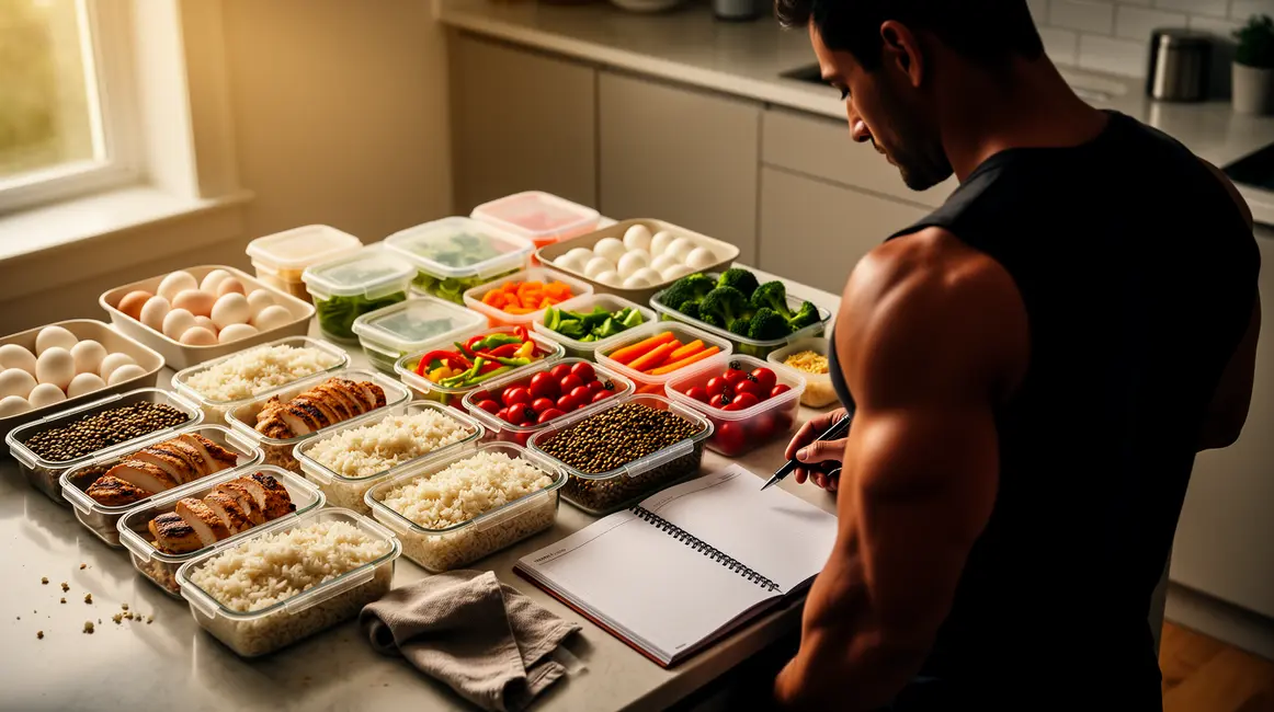 planification repas de sèche, boites meal prep, aliments musculation