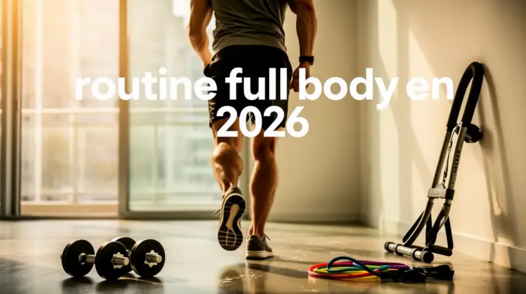 silhouette athletique routine full body 2026 salle minimaliste