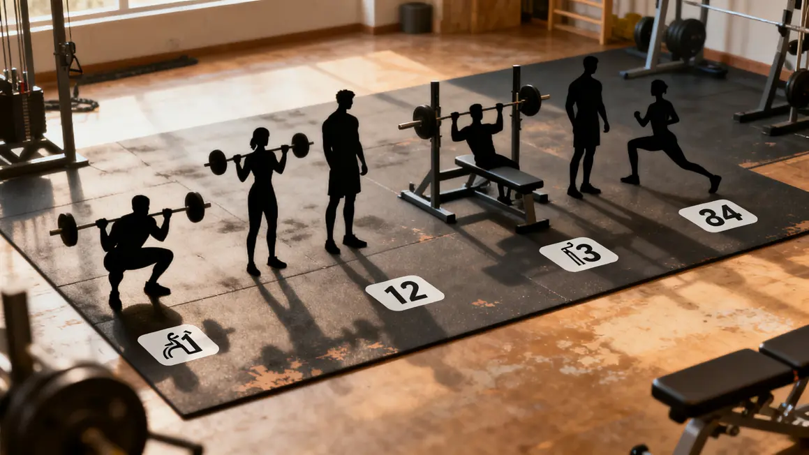 routine full body squat souleve de terre developpe couche tractions