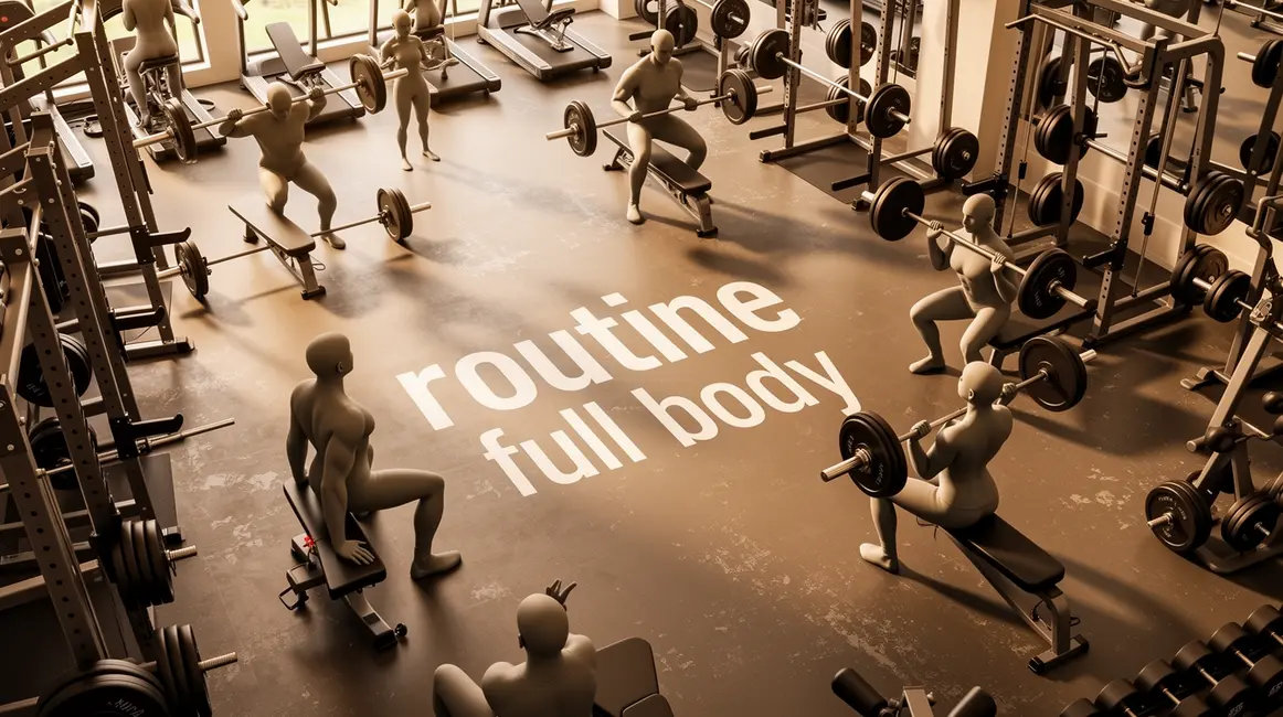 routine full body gymnase moderne