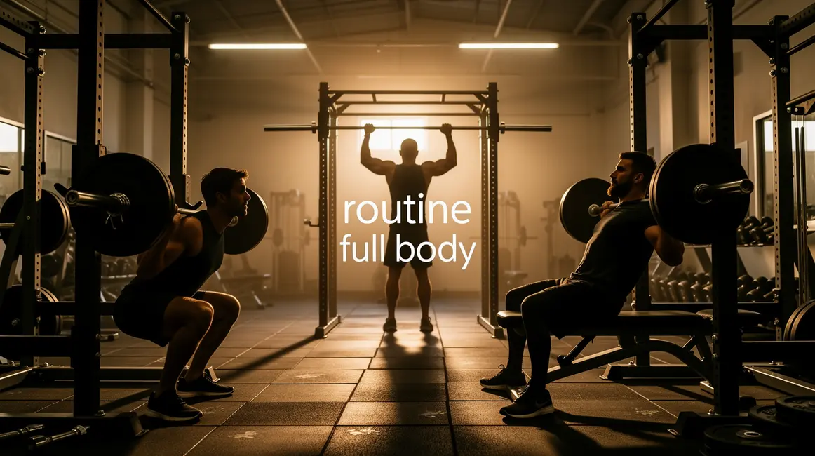 routine full body exercices polyarticulaires salle de sport