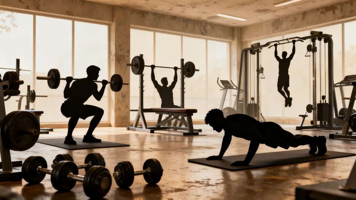 routine full body squat developpe couche salle