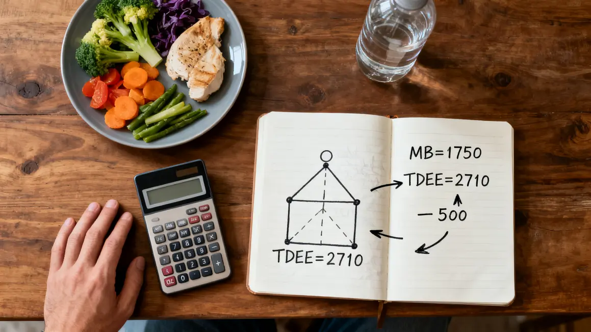 seche musculaire calories calcul deficit calorique tdee calculatrice