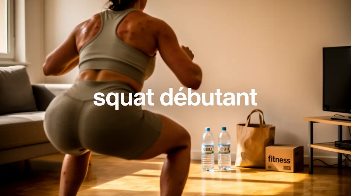 Squat debutant dans espace réduit et matériel économique