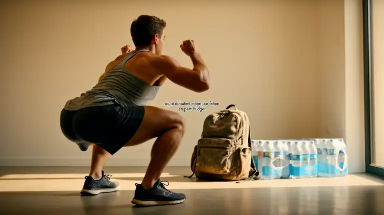 squat debutant sans equipement petit espace