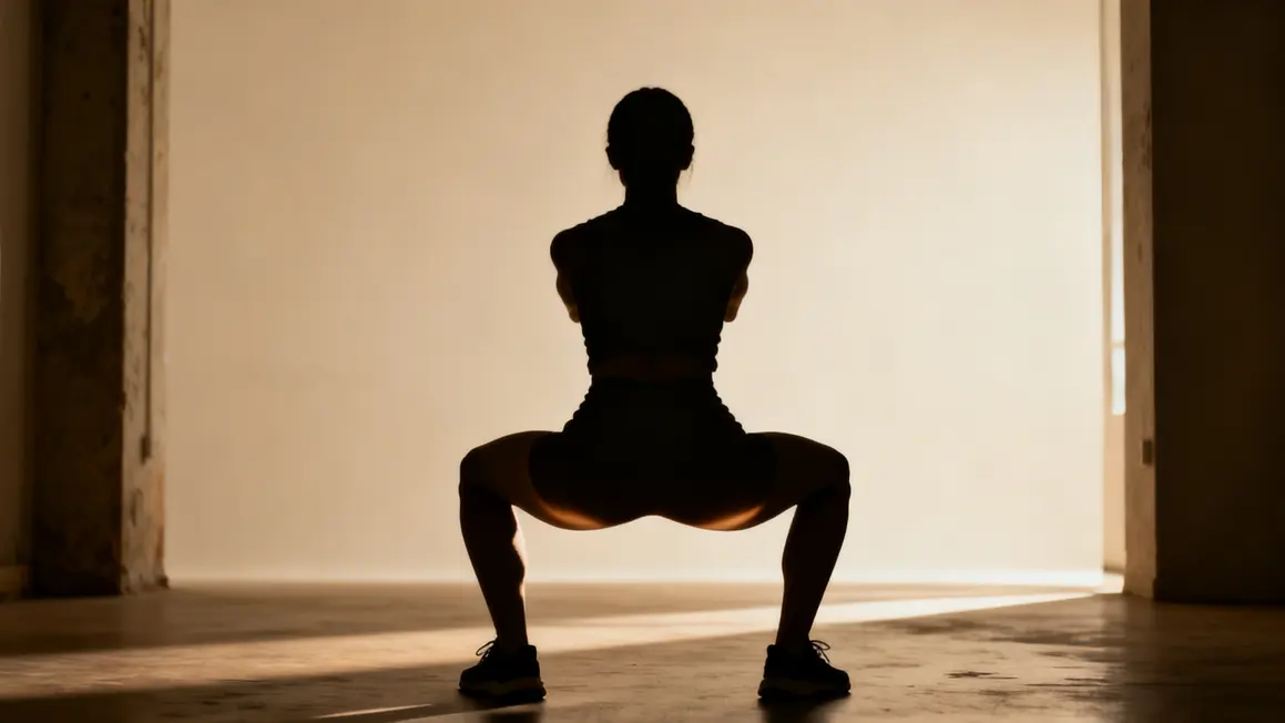 Squat debutant cuisses fessiers tronc engage