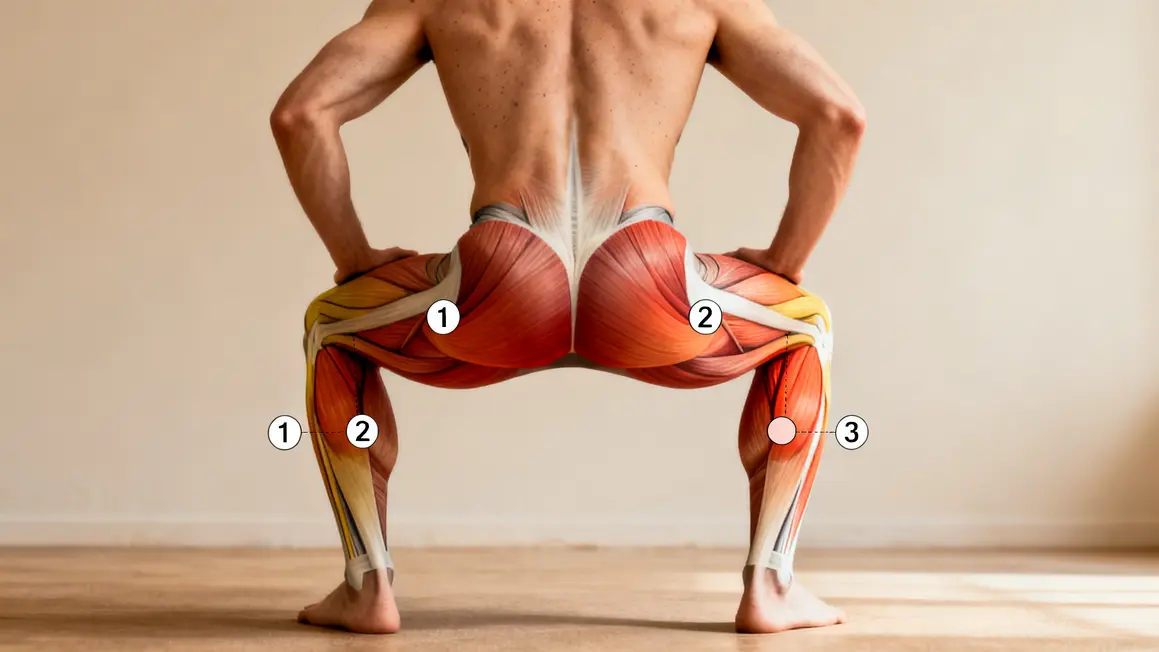 squat debutant muscles jambes schema