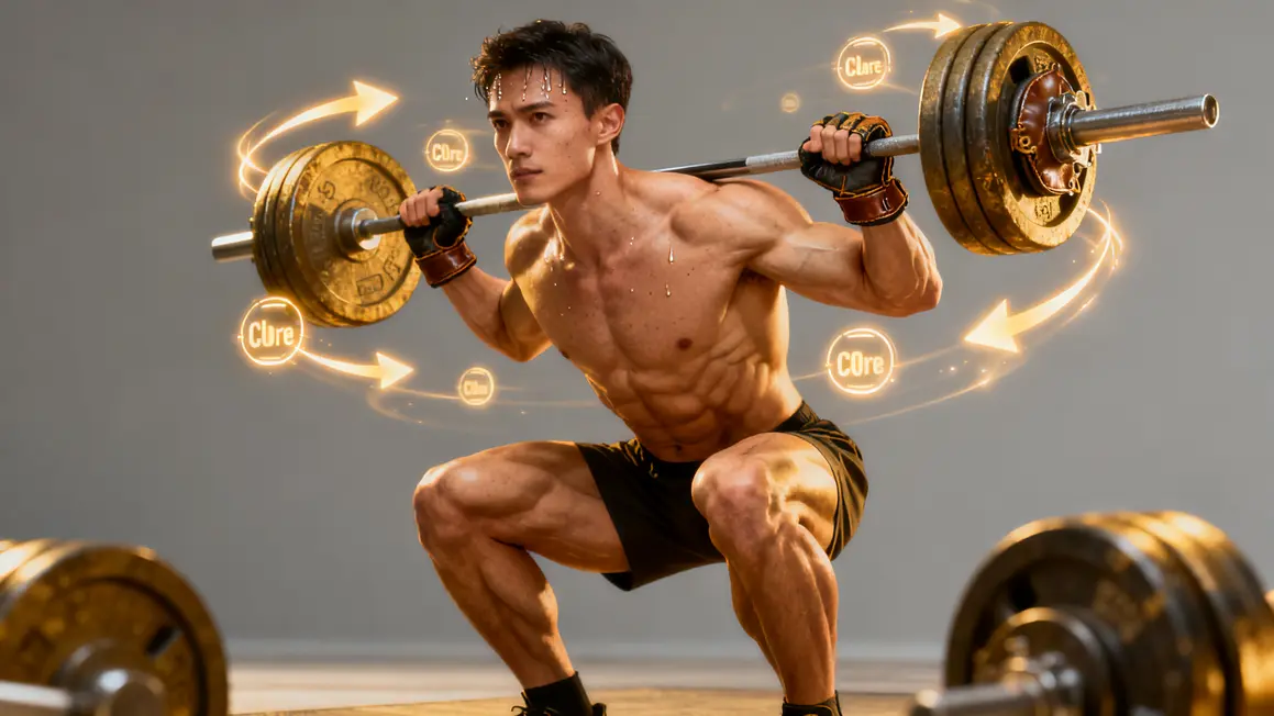 Squat débutant muscles principaux cuisses fessiers abdos énergie sèche