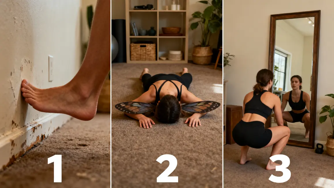 squat debutant test mobilité infographie