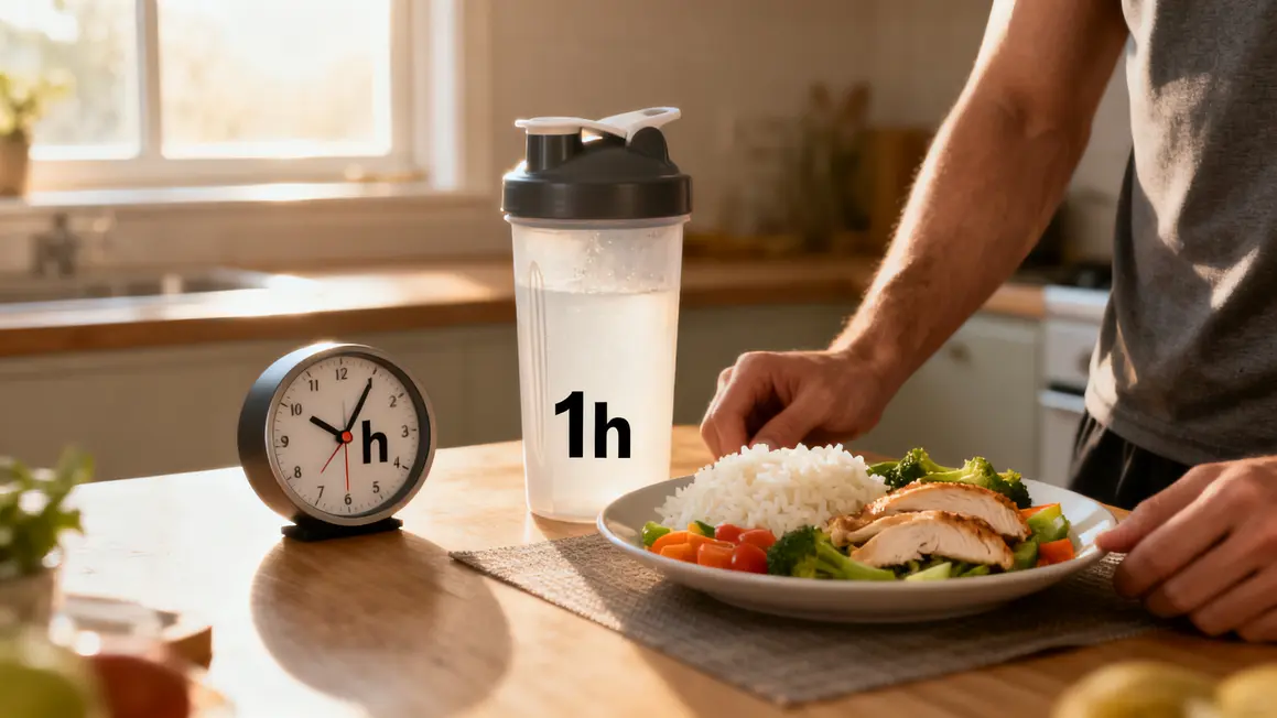 horloge shaker protéines repas musculation après entraînement