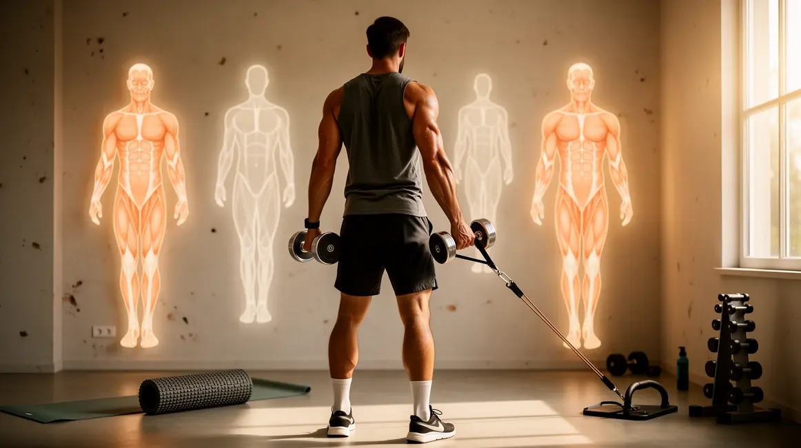 volume d'entraînement 2026 musculation minimaliste haltères bandes