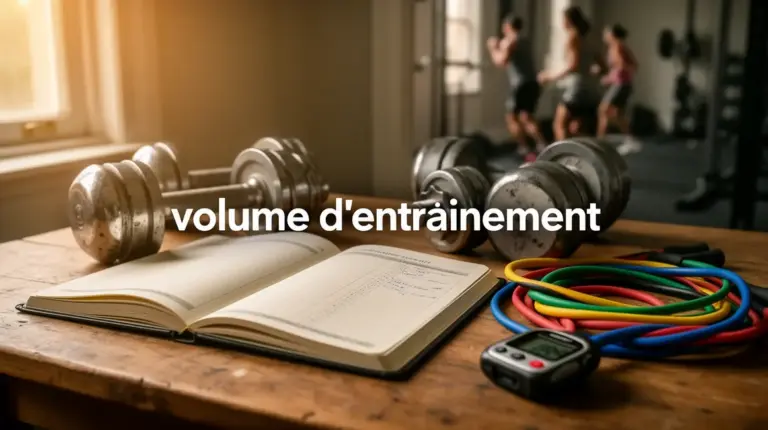 volume d entraînement optimisation carnet haltères élastiques séance