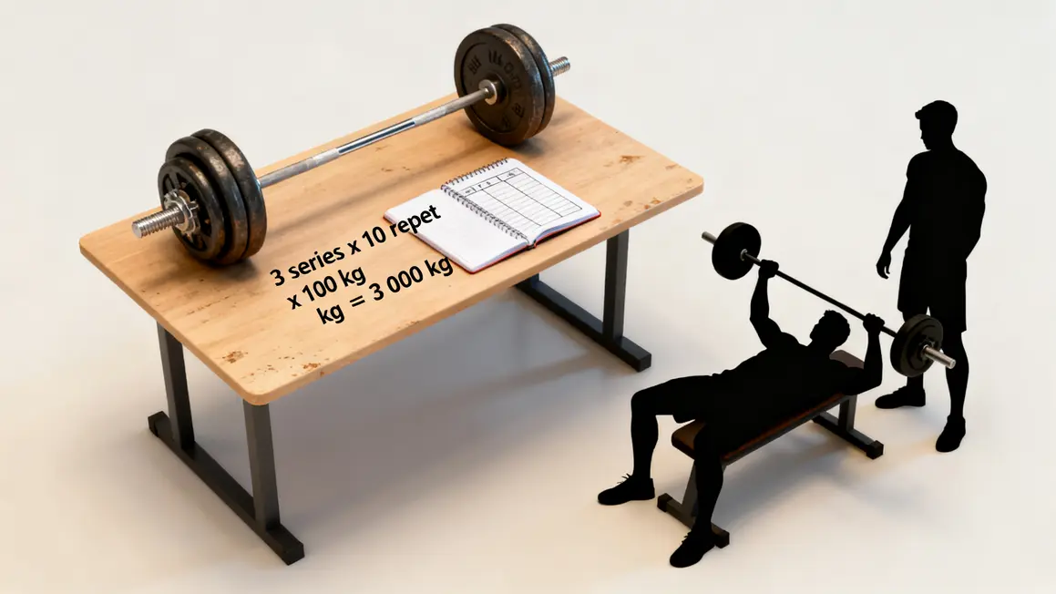 volume d'entraînement musculation calcul séries carnet