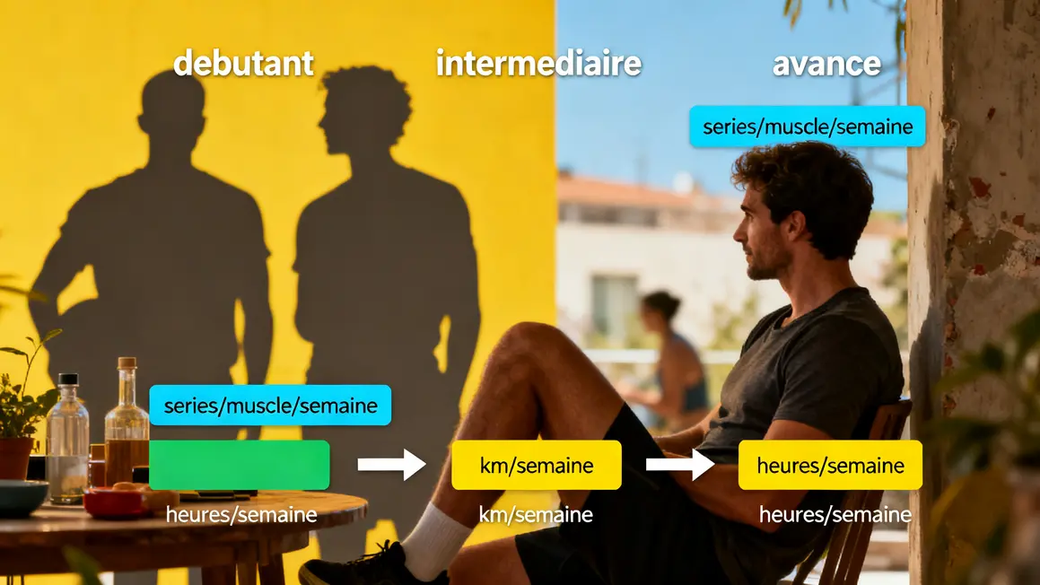volume d'entraînement repères chiffrés niveaux infographie