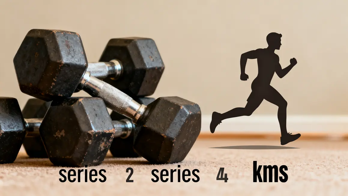 volume d'entraînement balance haltères cardio