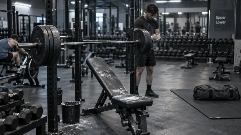 Programme upper lower 4 séances en salle de musculation