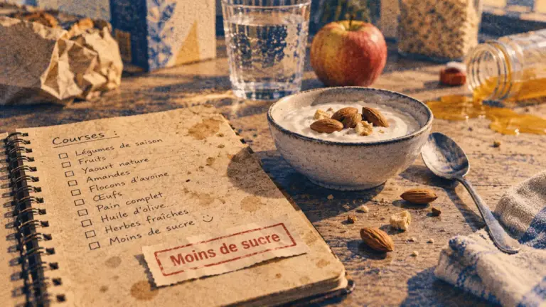 Arret sucre perte de poids : carnet de courses sans sucres