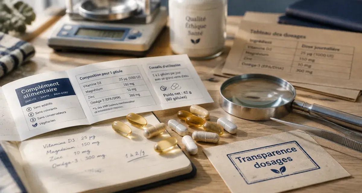Top 10 marque de complément alimentaire : comparer dosages et transparence