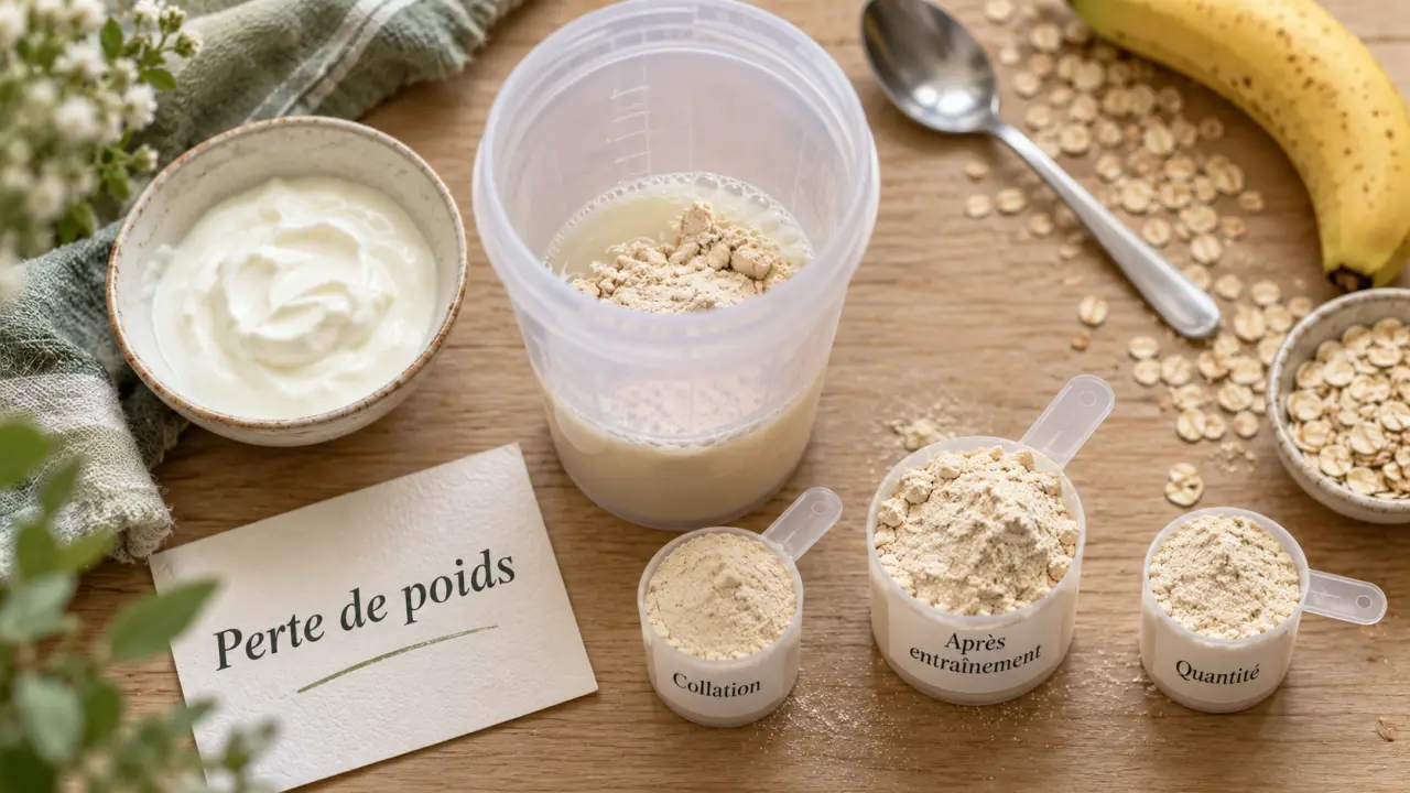 Whey protéine perte de poids : shaker, fromage blanc et conseils